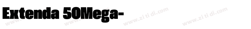Extenda 50Mega字体转换